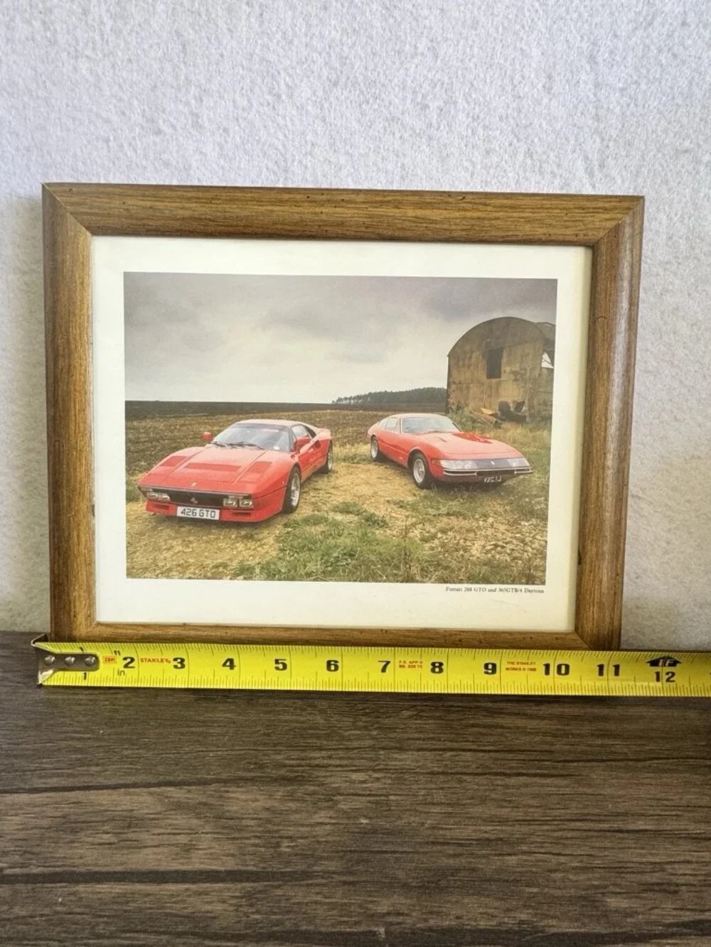 Vintage 80s Ferrari 288 GTO Daytona Framed Print Wall Art
